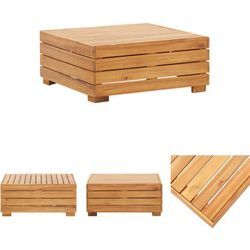 Modular-Tisch 1 Stk. Akazien Massivholz - Gartensofaelemente - Braun - The Living Store