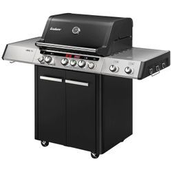 Gasgrill ENDERS "UNIQ PRO 3 IK CRUSTER", grau (schwarz, edelstahlfarben), B:150,50cm H:120,6cm T:66,50cm, Grills, BxH: 150,5x120,6 cm