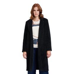 Jackenblazer BETTY & CO "Betty & Co Longjacke mit Reverskragen" Gr. 40, schwarz, Damen, Obermaterial: 60% Polyester, 40% Polyamid., Blazer, Material