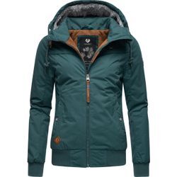 Winterjacke RAGWEAR "Jotty Winter" Gr. S (36), grün (moosgrün) Damen Jacken stylische Outdoorjacke mit abnehmbarer Kapuze