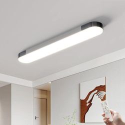 Led Deckenleuchte Moderne Dimmbare Deckenleuchte, Deckenlampe mit Fernbedienung für Wohnzimmer Küche Esszimmer Schlafzimmer (48W 100cm) - Ganeed