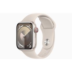 Apple Watch Series 9 (2023) GPS + Cellular 41 mm - Aluminium Polarstern - Sportarmband Polarstern