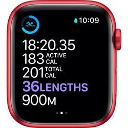 Apple Watch Series 7 (2021) - (Band nicht enthalten) - GPS + Cellular 41 mm - Rot Aluminium