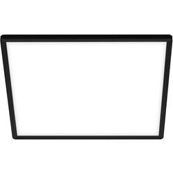 Slim led Panel, Neutralweißes Licht, Backlighteffekt, Flaches Design, schwarz, 42 x 42 x 2,9 cm - Briloner