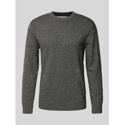 Regular Fit Strickpullover mit Rundhalsausschnitt