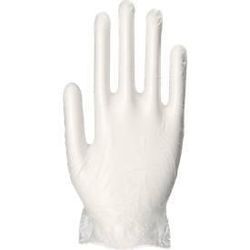 Einmalhandschuhe Medi-Inn Light, Vinyl, leicht gepudert, latexfrei, transparent, Größe XL, 100 Stück