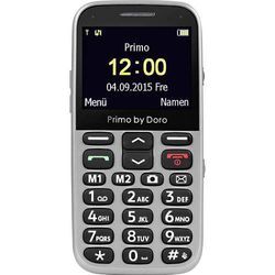 doro 366 Senioren-Handy mit Ladestation, SOS Taste Silber