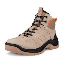 Schnürboots ECCO "OFFROAD W" Gr. 36, beige (natur, orange) Damen Schuhe Outdoorschuh, Wanderschuh, Stiefelette mit wasserdichter Membran