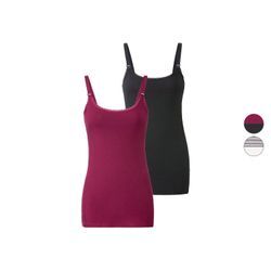 esmara® Damen Still-Tops, 2 Stück, mit Bio-Baumwolle