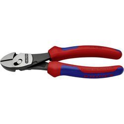 Knipex TwinForce 73 72 180 Werkstatt Kraft-Seitenschneider mit Facette 180 mm