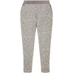 TOM TAILOR Damen Pyjamahose mit Leo-Print, grau, Animalprint, Gr. S/36