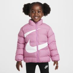 Nike Wrapped Swoosh Steppjacke mit Prägung für Kleinkinder - Pink