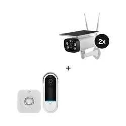 omajin Solar Camera 2er-Set + Wireless Video Doorbell