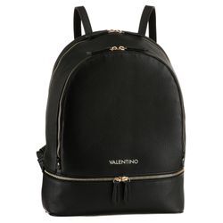 Cityrucksack VALENTINO BAGS "BRIXTON", Gr. B/H/T: 25cm x 33cm x 13cm, schwarz (nero), Lederimitat, modisch, Rucksäcke