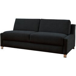 Schlafsofa BALI "Viola", grau (anthrazit), 160cm x 200cm, Kaltschaummatratze, Basic: Gitterrostunterfederungmit Kaltschaummatratze, 100% Polyester, Sofas