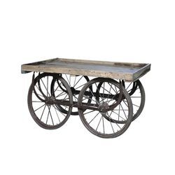 Chic Antique Alter Wagen Antik, H79/L144/B70 cm natur