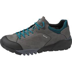 Schnürschuh WALDLÄUFER "H-Fritz" Gr. 7, grau (grau, schwarz) Herren Schuhe Freizeitschuh, Outdoorschuh, Sneaker mit TEX-Ausstattung, H-Weite