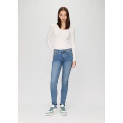 QS - Jeans Sadie / Skinny Fit / Mid Rise / Skinny Leg, Damen, blau, Größe 40/32