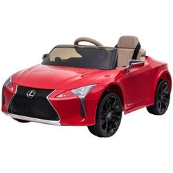 Kinderauto von Lexus Kinderfahrzeug Elektroauto mit MP3 Musik Rot