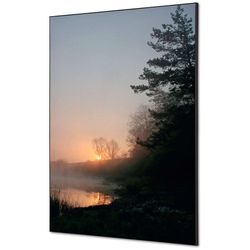 Showdown Displays - Showdown Spannstoff Wanddekoration - Set din A1 - Wald Sonnenaufgang - Schwarzer Rahmen