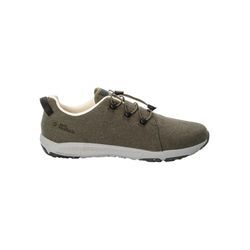 Sneaker JACK WOLFSKIN "SPIRIT WOOL LOW M", Gr. UK 10,5 - EU 45, Normalschaft, grün (island, moss), Main Material 50% Wool; 50% Polyester Lining 100% Polyamide, Schuhe