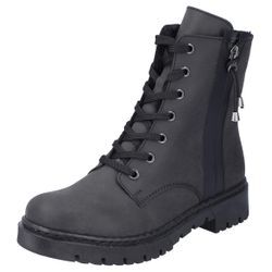 Winterstiefelette RIEKER, Damen, Gr. 38, schwarz, Lederimitat, klassisch, Schuhe