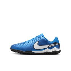 Nike Jr. Tiempo Legend 10 Academy Low Top Turf-Fußballschuh für jüngere/ältere Kinder - Blau