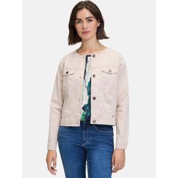 Betty & Co Jeansjacke Damen Baumwolle, beige