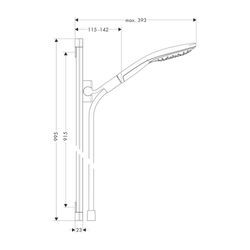 hansgrohe Brausenset Raindance Select S 150 Raindance Unica S 900mm chrom 26626000