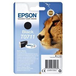 Original Epson Stylus D 120 (C13T07114011 / T0711) Druckerpatrone Schwarz