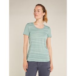 Icebreaker Merino 150 Tech Lite T-Shirt mit U-Ausschnitt Sea of Summits - Frau - Moss - Größe XL