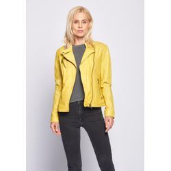 Lederjacke MAZE "Sally" Gr. XXL, gelb (lemon), Damen, Obermaterial: 100% Lammleder / Futter: 100% Polyester, Jacken