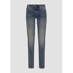 QS - Jeans Sadie / Skinny Fit / Mid Rise / Skinny Leg, Damen, blau, Größe 40/30