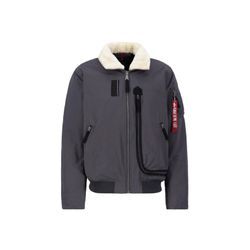 Bomberjacke ALPHA INDUSTRIES "Alpha Industries Men - Cold Weather Jackets DA-3 Bomber" Gr. L, grau (vintage grau) Herren Jacken