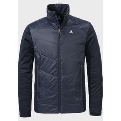 Fleecejacke SCHÖFFEL "Hiking Hybrid Jk Style Cascata MNS" Gr. 48, blau (8820, blau) Herren Jacken