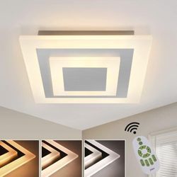 Led Deckenleuchte Wohnzimmer Deckenlampe: 30CM Wohnzimmerlampe Dimmbar Küchenlampe 23W Modern Acryl Schlafzimmerlampe mit Fernbedienung für