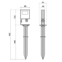 LED-Erdspießleuchte Focus+Zero Kit S/EW 4.000K