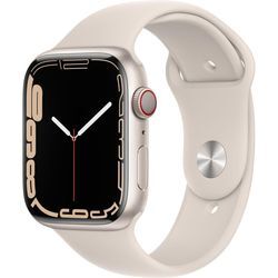 Apple Watch Series 7 (2021) GPS + Cellular 45 mm - Aluminium Polarstern - Sportarmband Polarstern