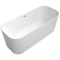 Villeroy & Boch Finion freistehende Badewanne 177FIN7A3BCV401 170x70cm, Schürze Colour on Demand, weiß, gold