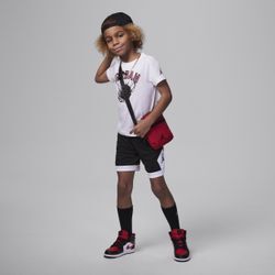 Jordan Hoop Styles 2-teiliges Shorts-Set für jüngere Kinder - Schwarz