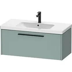 Duravit D-Code Waschtischunterschrank DC46680BDHG0000 Griff Diamantschwarz, Fjordgrün Matt, Wandhängend, 984x400x460 mm