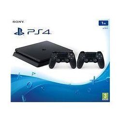 Sony Playstation 4 slim 1 TB [inkl. 2 Wireless Controller] schwarz