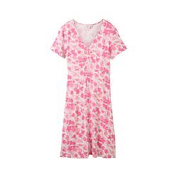 TOM TAILOR Damen Jerseykleid, rosa, Allover Print, Gr. 36