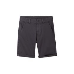 TOM TAILOR Jungen Chino Bermuda Shorts, grau, Uni, Gr. 134