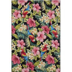 Outdoorteppich HANSE HOME "Tropical Feeling", bunt, B:240cm H:3mm L:340cm, Polyester, Polypropylen (PP), Teppiche, In-& Outdoor, Teppich, Wetterfest, Balkon, Garten, Wohnzimmer, Floral