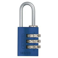 Abus Aluminium Zahlenschloss 145/20 in blau in 9 Farben zur Wahl - blau