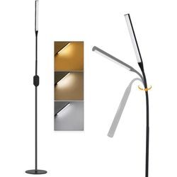 Gbly - led Stehlampe Standleuchte Leselampe - 178CM Stehleuchte Dimmbar Büro Standlampe Schlafzimmer Schwarz Modern Touch 9W Lesestehlampe mit Timer