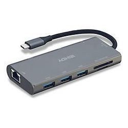 LINDY USB 3.1 Type C Multi-Port Converter - Dockingstation - USB-C - VGA, HDMI - 1GbE