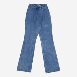 Blaue Straight Leg Jeans