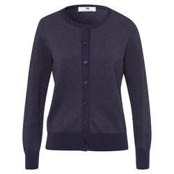 Strickjacke Peter Hahn blau, 48